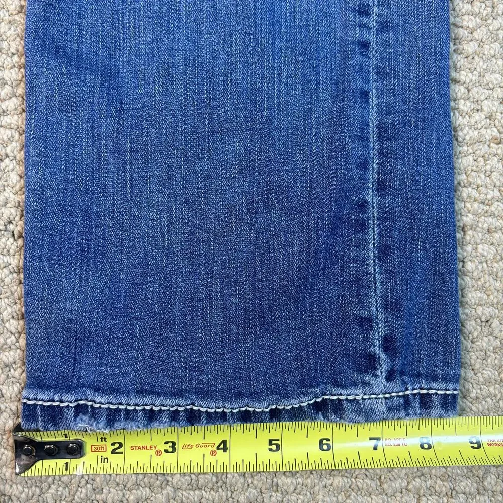 BKE jeans Tyler Straight 34x29 embroidered western stitched blue wash Buckle - Picture 5 of 7